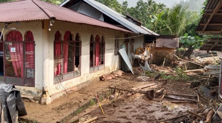 Ratusan Rumah Terendam, Satu Jembatan Putus Saat Bencana Banjir di Sangihe