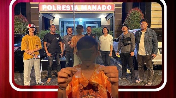 Pengedar Sabu Asal Karombasan Diringkus Polresta Manado