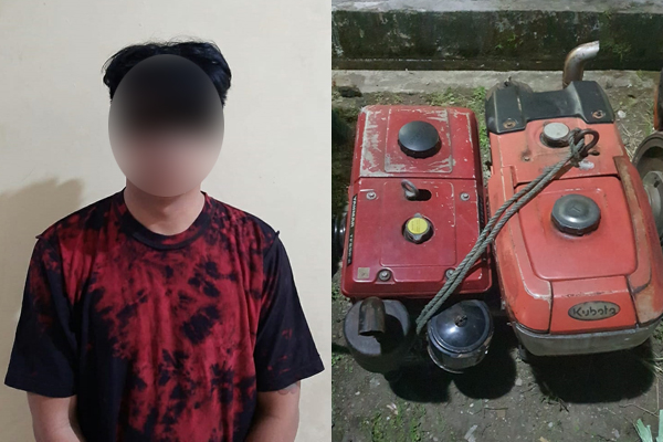 Pria Asal Bolmong Maling Mesin Traktor, Ditangkap di Manado