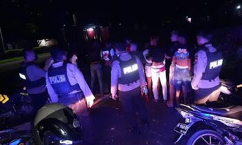 Pesta Miras Sejumlah Anak Muda di Madidir Ure Dibubarkan Satsamapta Polres Bitung