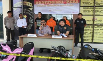 Dua Pelaku Curanmor Lintas Sulut Ditangkap Satreskrim Polres Mitra