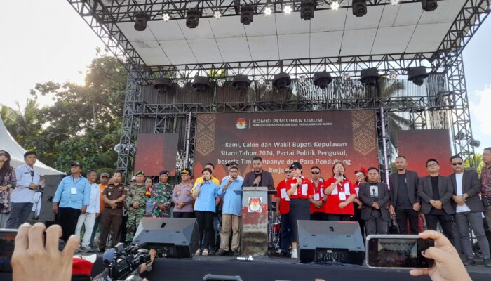 KPU Sitaro Deklarasikan Kampanye Damai untuk Pilkada 2024