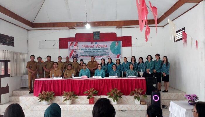 Kunjungan Kerja, Ketua TP-PKK Minahasa ke Kecamatan Langowan Selatan