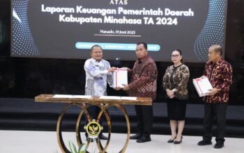 Minahasa, WTP, BPK RI, Robby Dondokambey