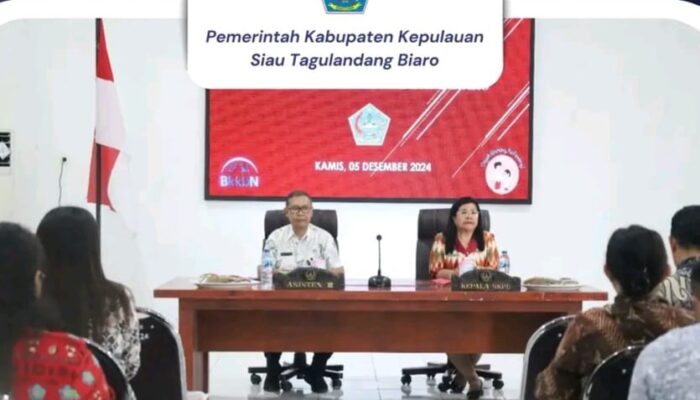 DP3AP2KB Sitaro Gelar Rakorev Tim Percepatan Penurunan Stunting