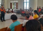 Kepala BNPB Kunjungi Pengungsi Erupsi Gunung Ruang di Sitaro