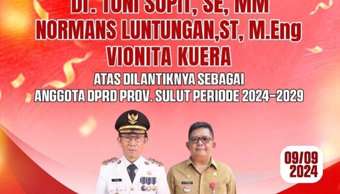 Tokoh Politik Sitaro Berkiprah di DPRD Sulut, Pj Bupati: Sinergi Demi Pembangunan Nusa Utara