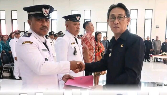 Pj Bupati Sitaro Kukuhkan 69 Kapitalau dan 411 MTK