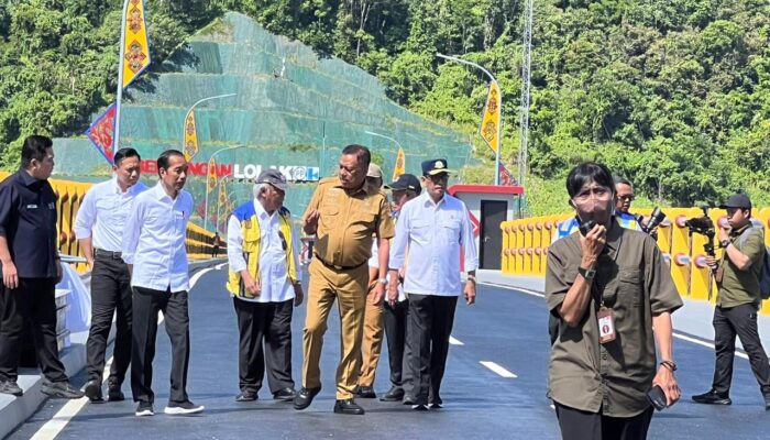 Presiden Jokowi Didampingi Gubernur Olly Resmikan Bendungan Lolak di Bolmong