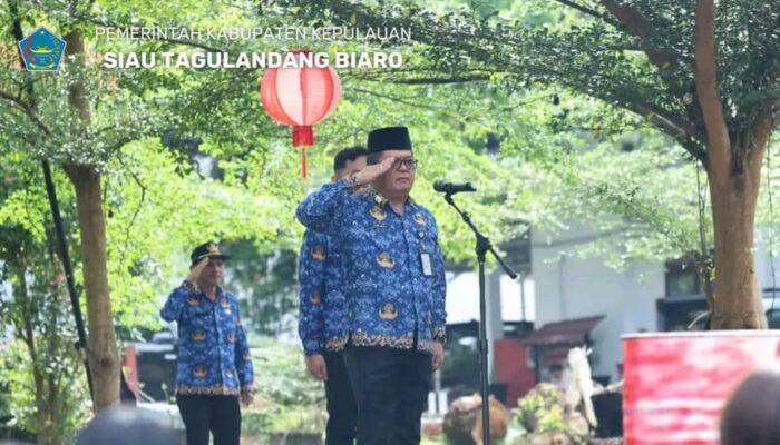 Pimpin Apel Korpri, Sekda Sitaro Ingatkan Pentingnya Netralitas ASN
